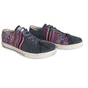 Inkkas Low Top Canvas Aztec‎ Design Sneakers size 7 Women 5 Men